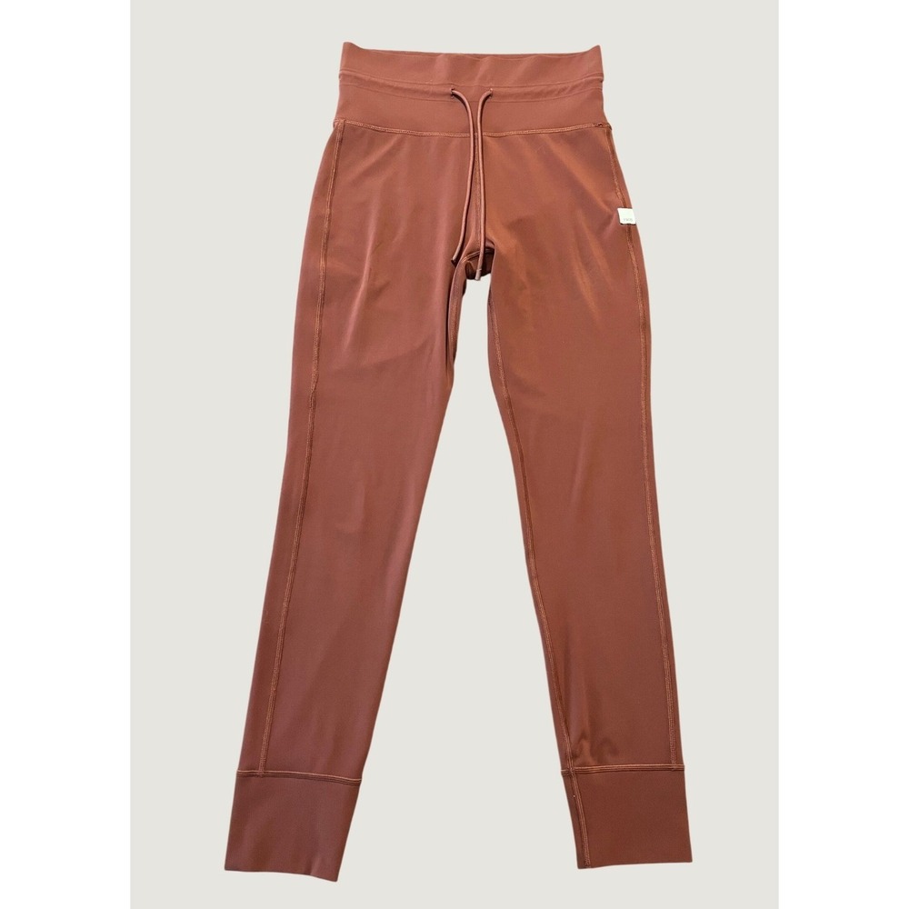 Vuori Daily Legging Women Small Rust Red Drawstring High Rise 1695
